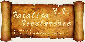 Natalija Vicelarević vizit kartica